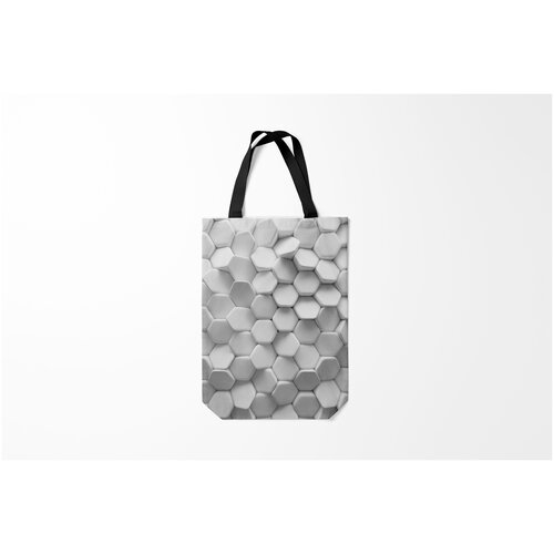 фото Сумка-шоппер / 31х42 см / тренды / геометрия геометрическая живопись burnettie