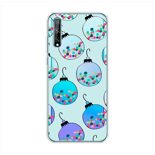 фото Силиконовый чехол "шарики с конфетти" на huawei y8p / хуавей y8p case place