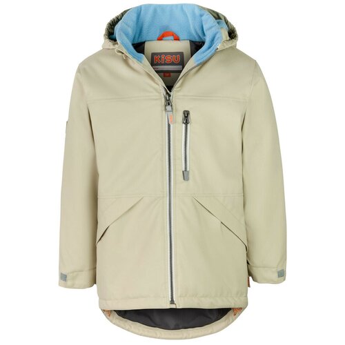 фото Куртка kisu, размер 110, бежевый