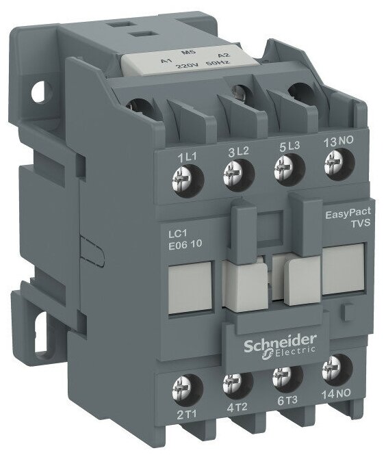 Schneider Electric EasyPact TVS TeSys E Контактор 3P 1НЗ 25А 400В AC3 380В 50Гц, Schneider Electric, арт. LC1E2501Q5