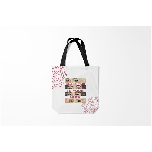 фото Сумка-шоппер / 40х40 см / k pop / blackpink bp in your area burnettie