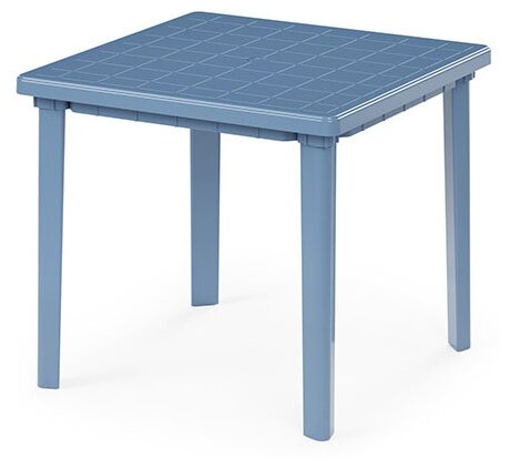Стол садовый квадратный Альтернатива М2594, (синий), 80х80х74