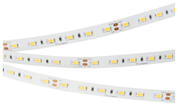 Светодиодная лента ULTRA-5000 24V Warm2700 2xH (5630, 300 LED, LUX) (Arlight, 27 Вт/м, IP20)