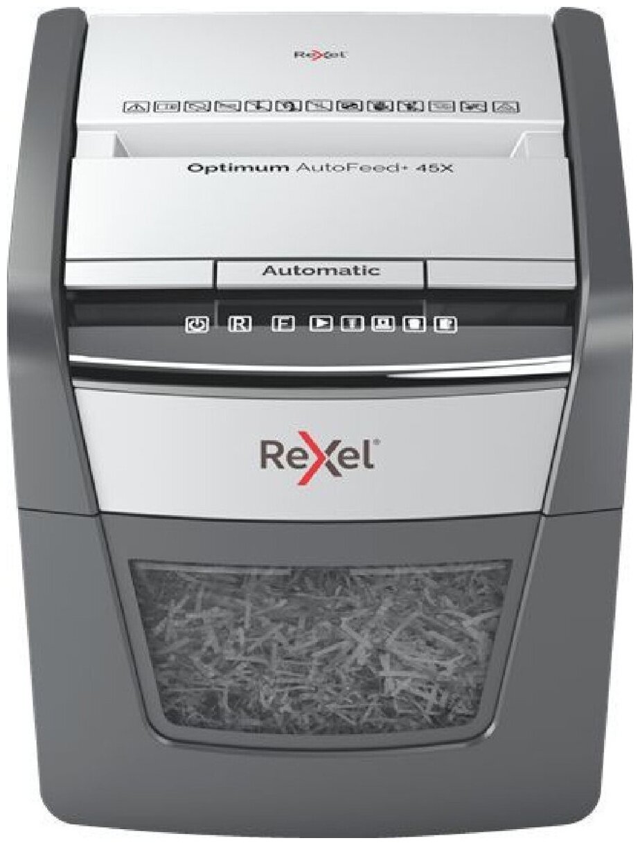 Шредер Rexel Optimum AutoFeed 45X черный