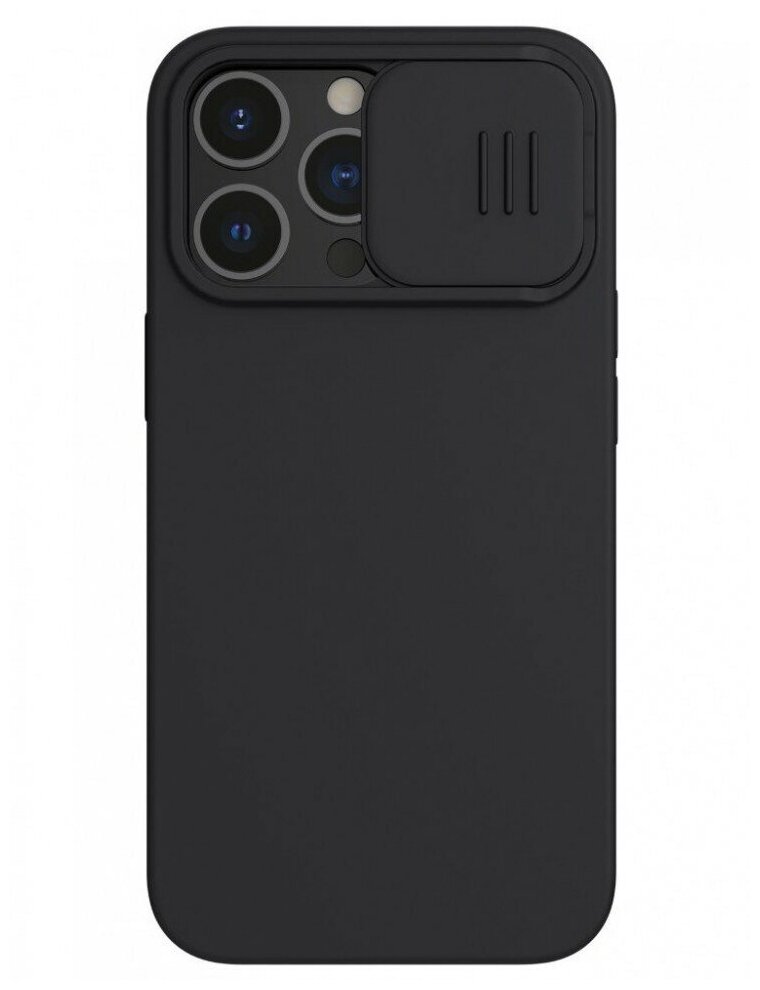 Чехол Nillkin CamShield Silky Magnetic Silicone для iPhone 13 Pro цвет Черный (6902048223523)