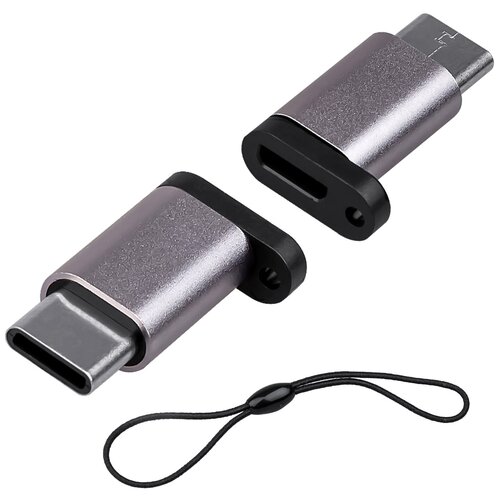 Переходник P-21 Micro USB на Type-C ISA переходник адаптер type c на micro usb для телефона компьютера кабеля планшета принтера du11 черный