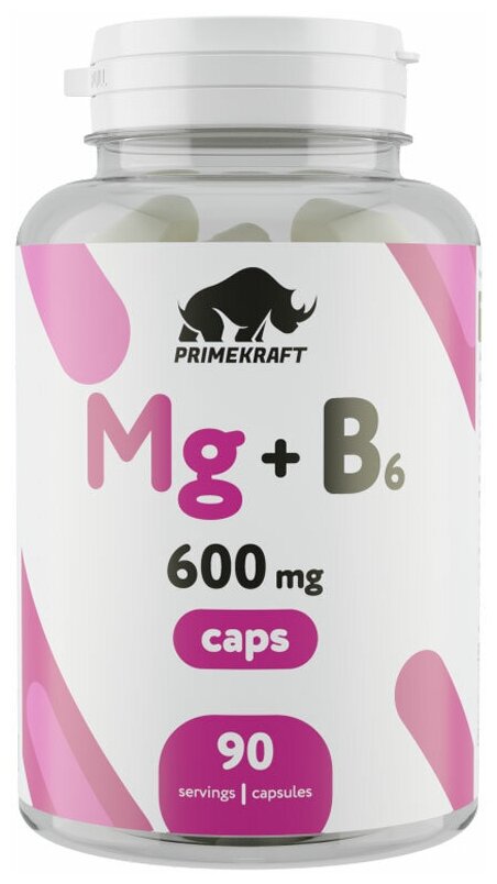 PRIME KRAFT Magnesium B6 (90 капс