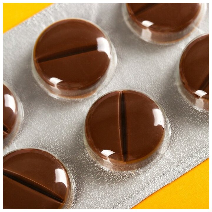 Шоколадные таблетки «Зарплата удвоин» 24 г. - фотография № 3