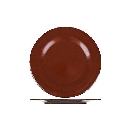 фото Тарелка мелкая «шоколад» d=20, h=2см; тем. корич. (борисовская керамика)