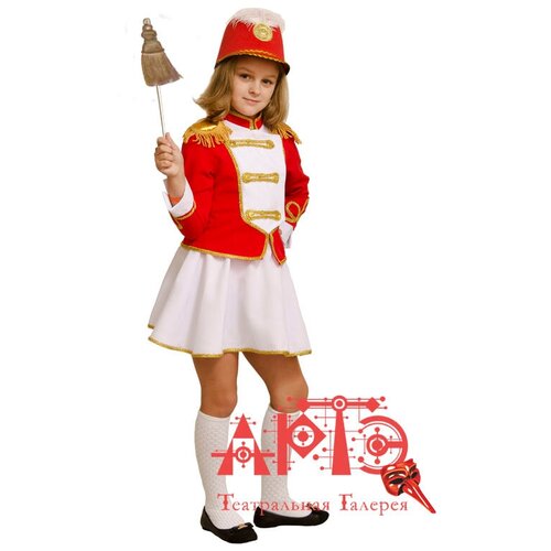 Костюм Мажоретка (Цв: Красный-Белый Размер: 30) костюм размер 30 белый красный