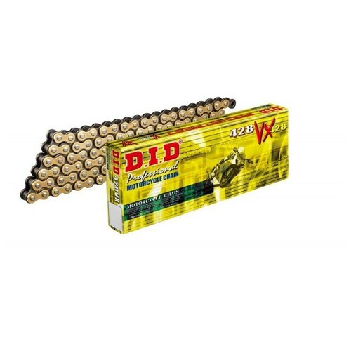 Цепь DID 428VX G&B X-Ring золотая 130 звеньев
