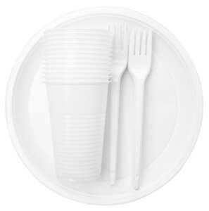 Фото Мистерия Набор посуды одноразовый пластиковый Пикник Мистерия