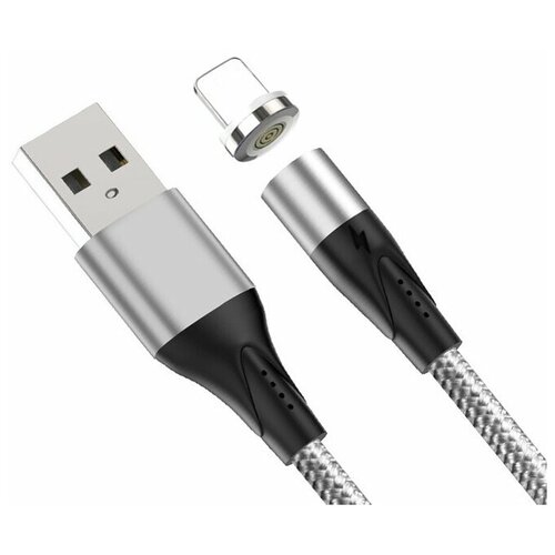 Магнитный кабель USB - Lightning 1м Mantis A01 - Серебристый