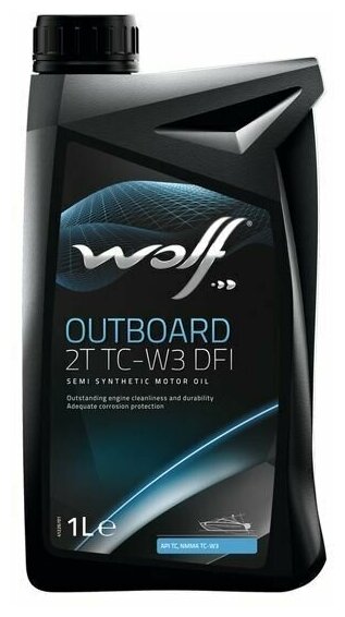 WOLF OIL 8335037 Масло для водного транспорта OUTBOARD 2T TC-W3 DFI 1L