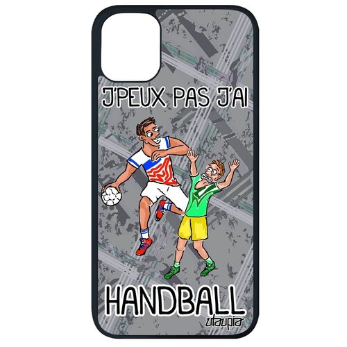 фото Стильный чехол на мобильный // iphone 11 pro max // "не могу - у меня гандбол!" принт комикс, utaupia, серый