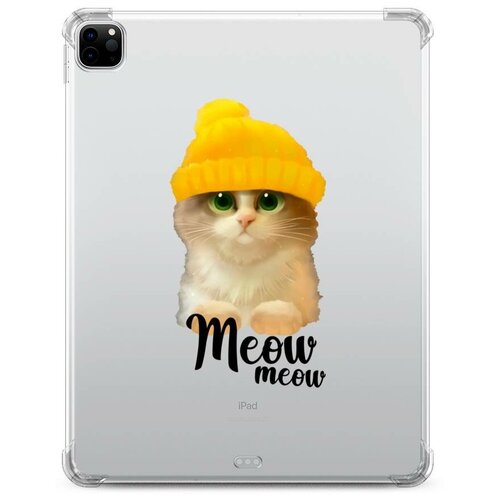 фото Чехол для ipad pro 12.9 котька в желтой шапке case place