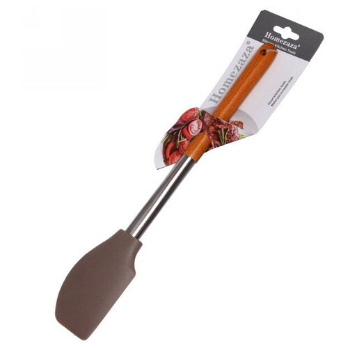 Лопатка кулинарная силиконовая «DANNY HOME» 35,5см кофейная