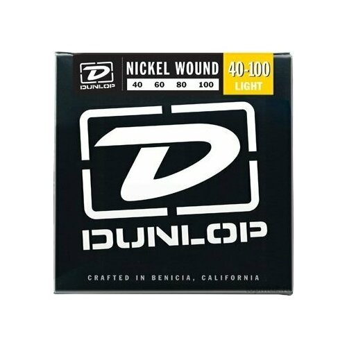 DUNLOP DBN Nickel Plated Steel Bass Light 40-100 струны для 4-струнной бас-гитары