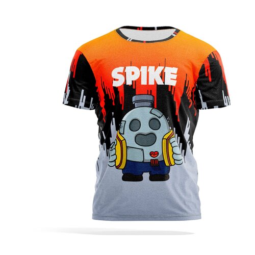 фото Футболка panin brand, размер xxl, черный, оранжевый