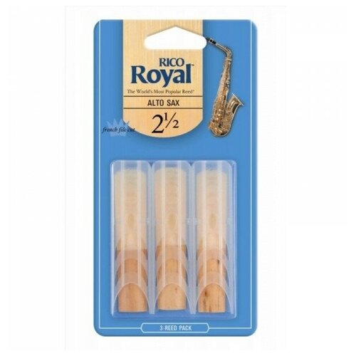 Трости для саксофона альт DAddario RJB0325 Rico Royal the u s a original rico royal blue box clarinet reed