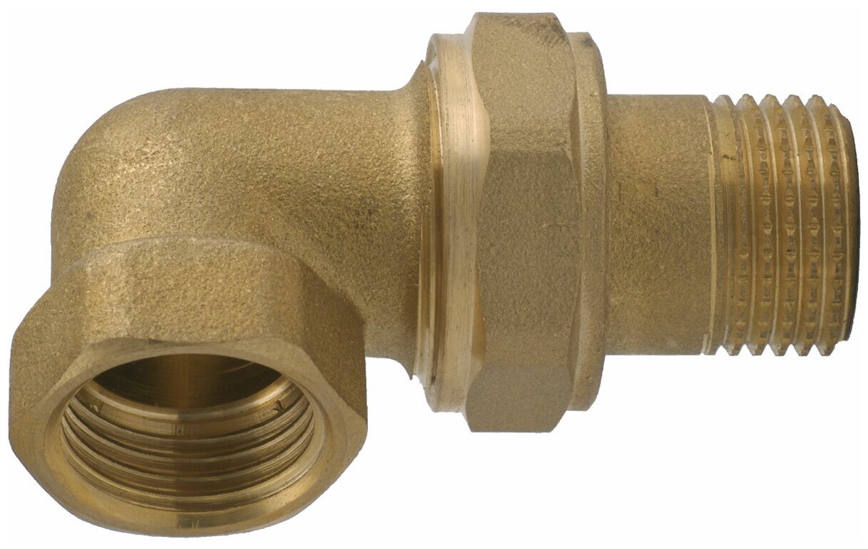 фото Соединитель угловой латунный американка Itap 1/2"
