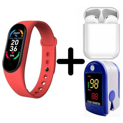 Умные часы BandRate Smart BRSM66BR-SET5 с беспроводными наушниками и пульсометром мониторингом сна 413000₽