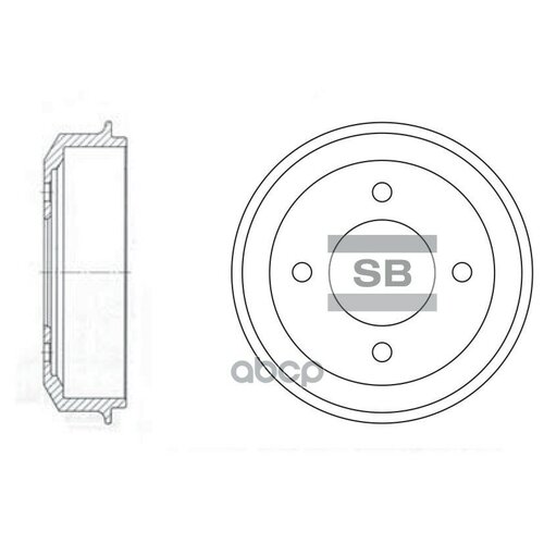 Sd1003_барабан Тормозной! Hyundai Accent 1.3-1.6/1.5crdi 94> Sangsin brake арт. SD1003