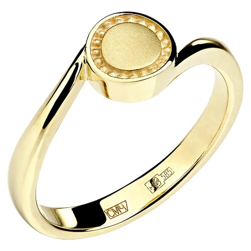 фото Эстет золотое кольцо из желтого золота 01к038745, размер 16.5