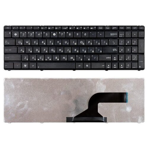 Клавиатура для ноутбука ASUS K52 N50 N51 N61 P50 F90 N90 UL50 K52 A53 K53 U50 черная клавиатура для ноутбука asus n50 n51 n61 черная
