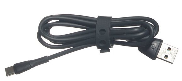 Кабель USB - Type-C Celebrat FLY-2T, 1.0м, круглый, силикон, цвет: чёрный