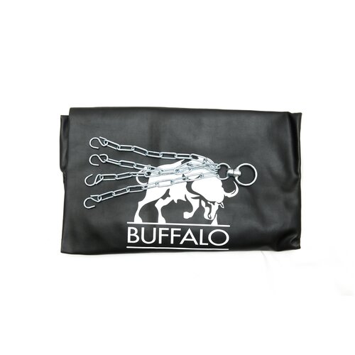 Боксерский мешок на цепи Buffalo без наполнителя из ПУ Black