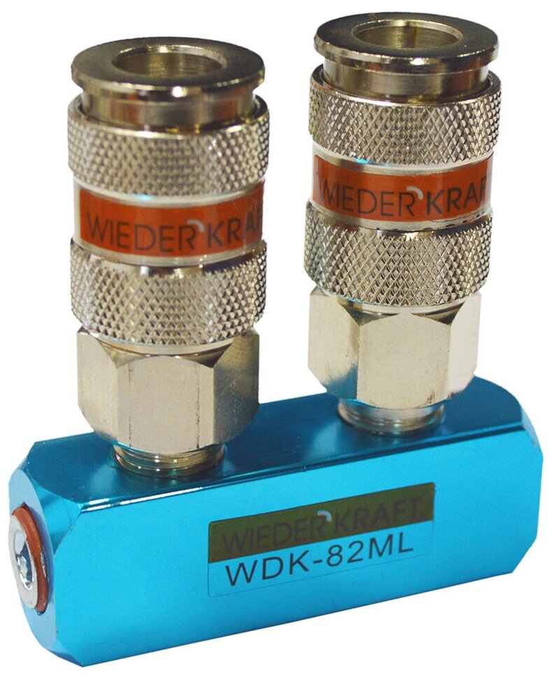 Разветвитель пневматический с двумя быстроразъемными EU соединениями WDK-82ML