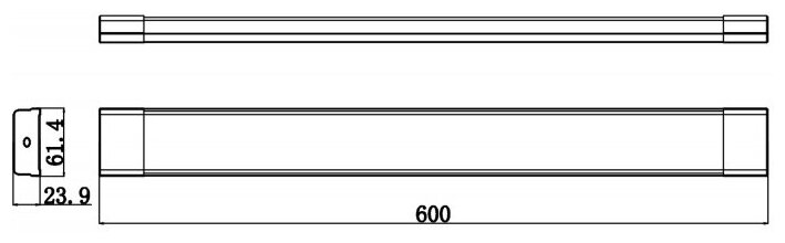 Светильник светодиодный ЭРА SPO-532-0-40K-018 IP20 18Вт 1500Лм 4000К призма - фотография № 2