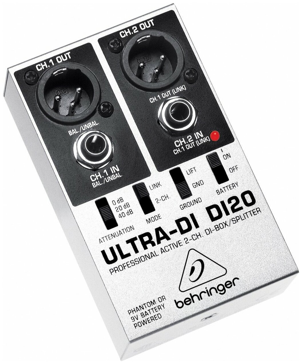 Behringer DI20 Ultra-DI 2-канальный активный DI-box/сплиттер