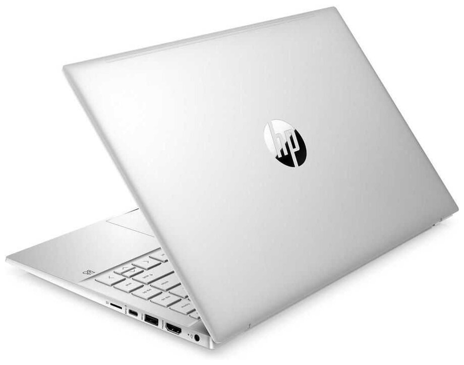 14 Ноутбук HP 14-dv0065ur 1920x1080 Intel Core i5 1135G7 24 ГГц RAM 16 ГБ DDR4 SSD 512 ГБ NVIDIA GeForce MX450 Windows 11 Home RU 4E0Z4EA серебристый
