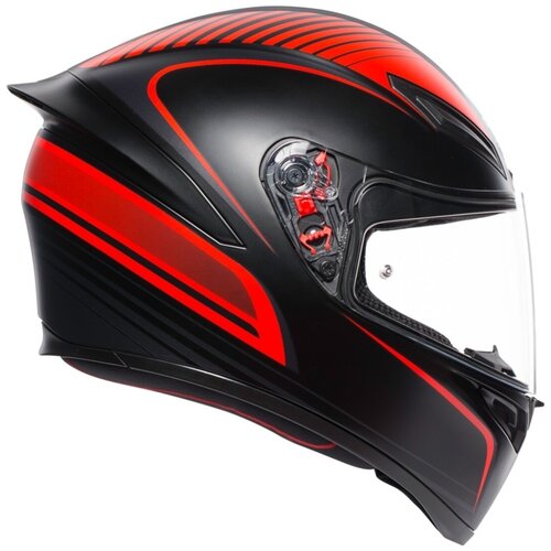 фото Шлем agv k-1 warmup black-red