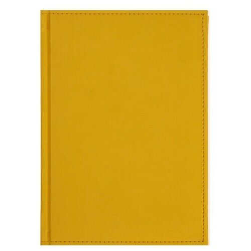 Ежедневник недатированный А5, 160 листов Вивелла, обложка искусственная кожа, жёлтый./ В упаковке : 1
