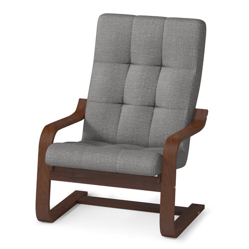 Кресло для отдыха Pragma Okhta с регулируемой спинкой, обивка: текстиль, коричневый/серый