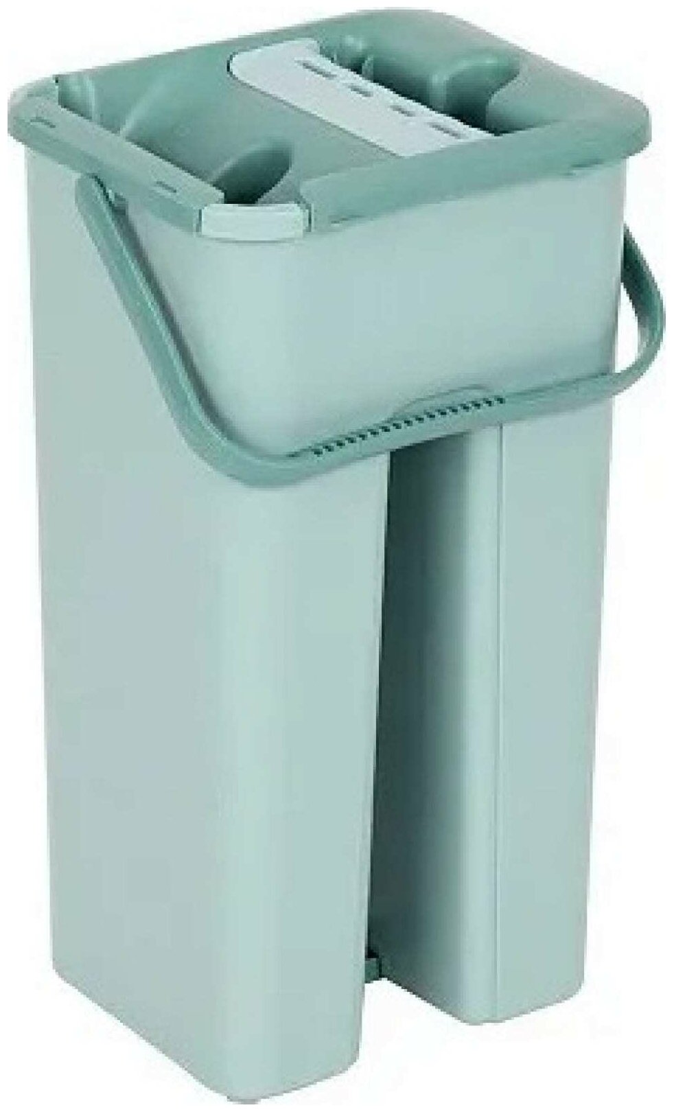 фото Швабра для пола с насадкой из микрофибры и ведром Clean hands , объем ведра 7 л