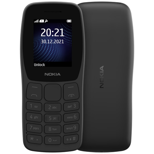 Телефон Nokia 105 Africa Edition, 1 SIM, черный
