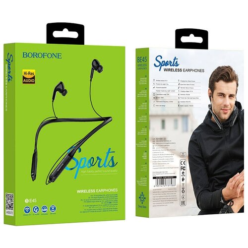 Наушники Borofone Bluetooth BE45 Sports черные 68500₽