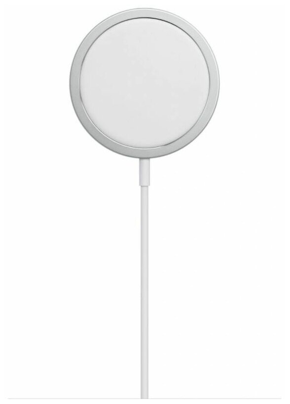 Беспроводное зарядное устройство Apple MagSafe Charger, USB type-C, 15Вт, 2A, белый/серебристый [mhxh3am/a]
