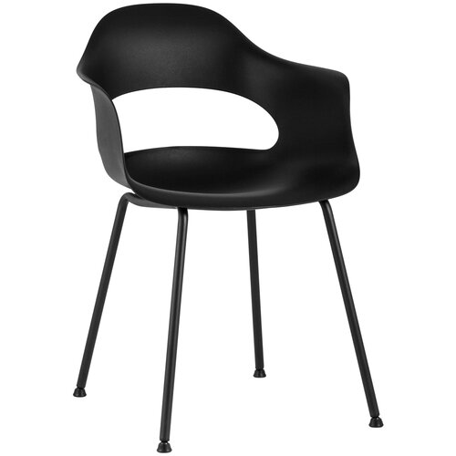 Стул Lady пластик черный современный регулируемый вращающийся офисный стул со средней спинкой и сеткой с подлокотниками черный