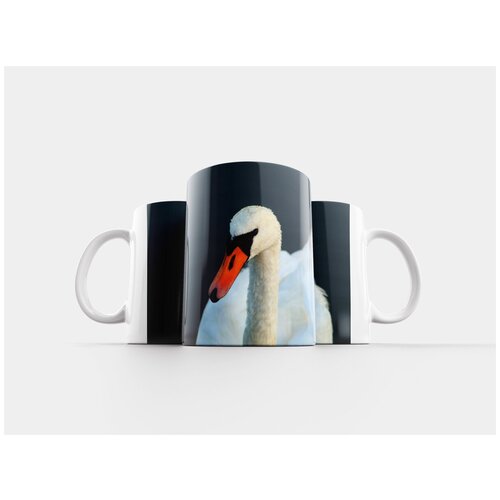фото Кружка "лебеди, лебедь, молодые лебеди" 320 мл lotsprints