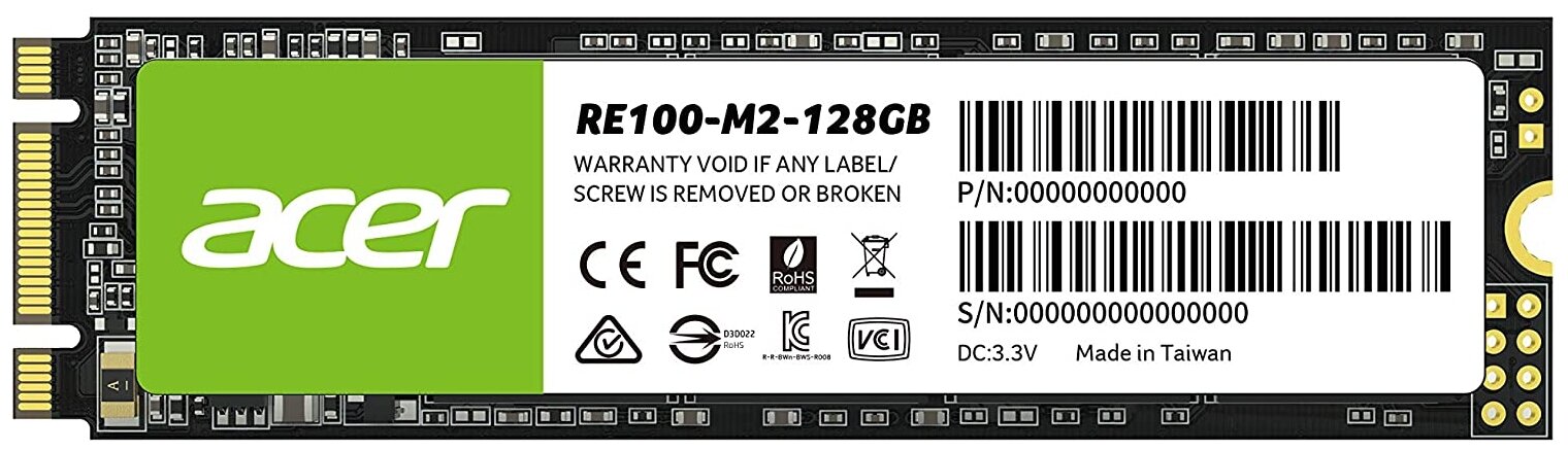 Накопитель SSD 128Gb Acer Premier RE100 (BL.9BWWA.112)