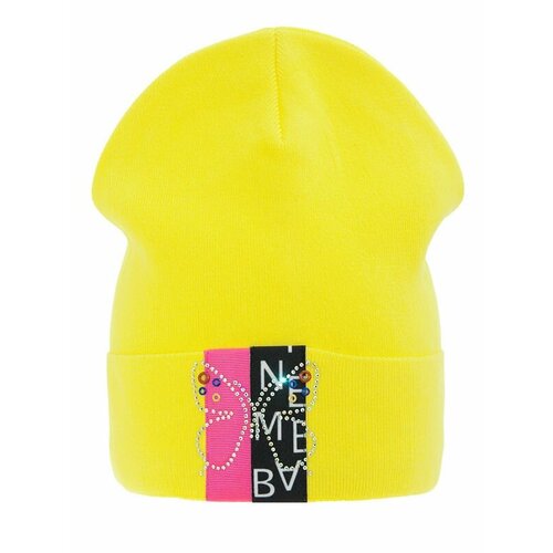 фото Шапка mialt, размер 54-56, желтый