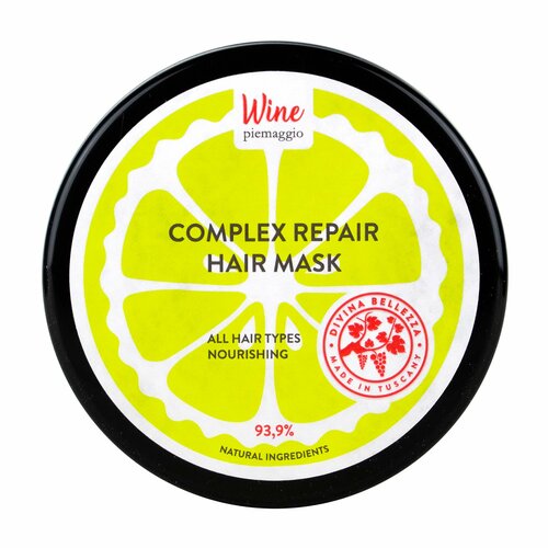 Маска для комплексного восстановления волос на основе красного вина Divina Bellezza Complex Repair Hair Mask /200 мл/гр.