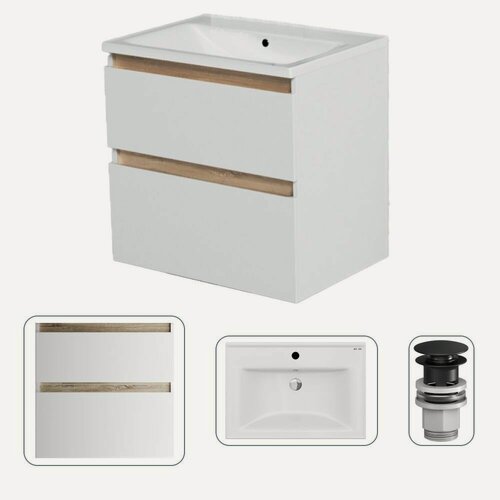 Изображение товара Тумба с раковиной AM.PM, подвесная, с доводчиком, 65х45х60 см