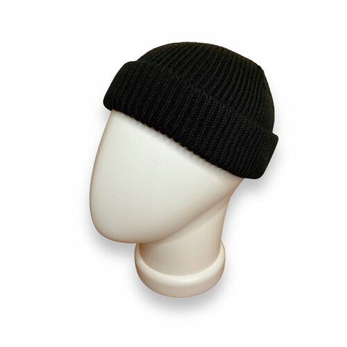 фото Шапка бини , размер 52/60, черный capshop