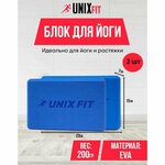 Блок для йоги и фитнеса UNIX Fit пробковый (22.5 х 15 х 7.5 см) - изображение